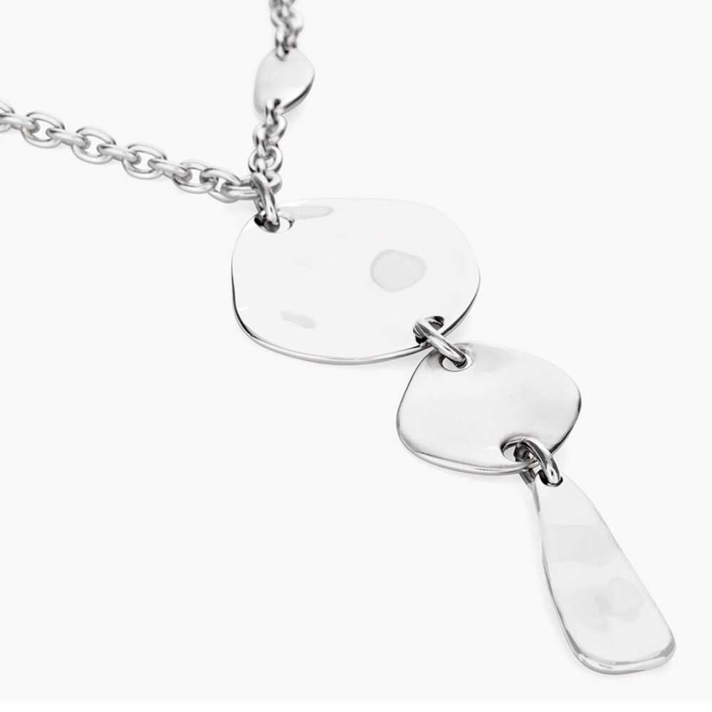 Chicos Silver Tone Pendant Necklace